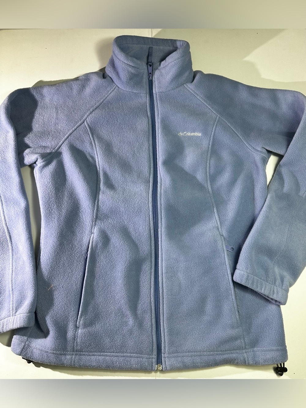 Columbia Powder Blue Full-Zip Fleece Jacket